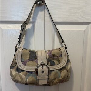 Coach Soho Optic Pleated Flap Shoulder Bag